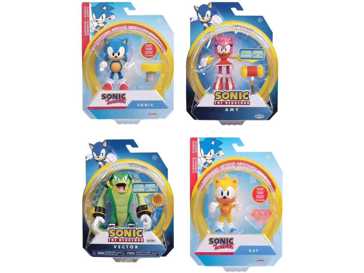 Sonic personaggio articolati 10cm con accessorio