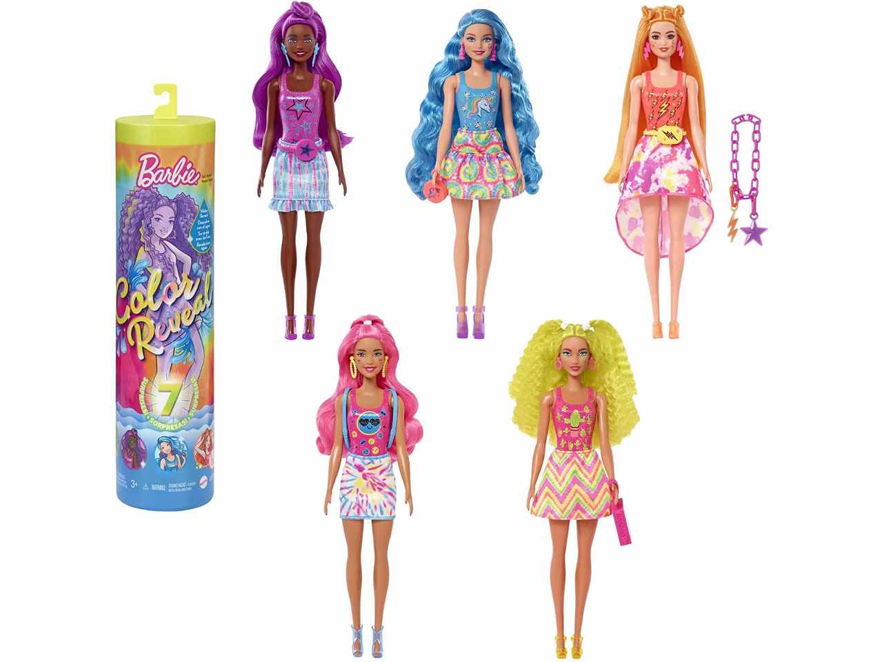Barbie cr neon tiedye ass.to  hcc67-0