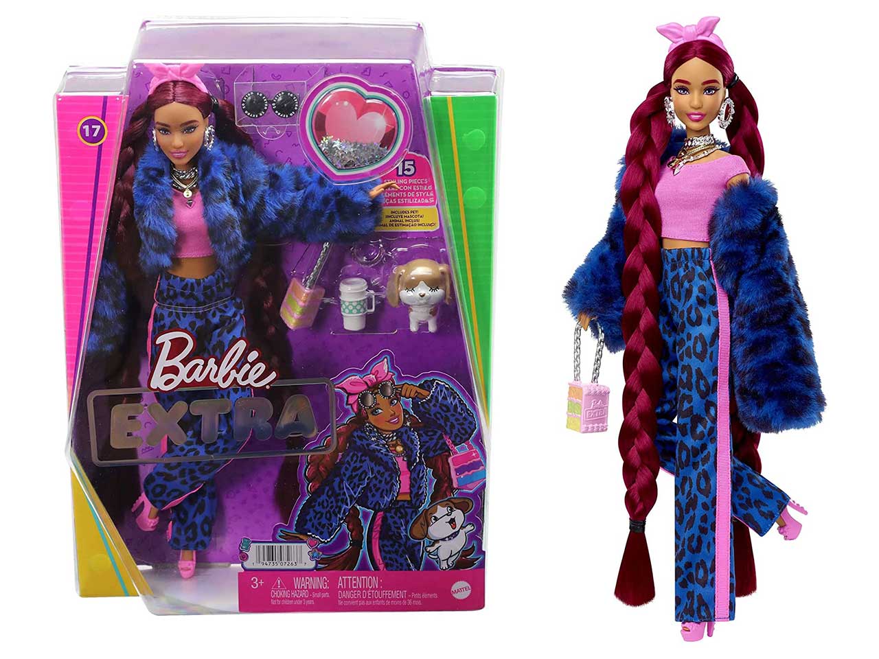 Barbie extra denim con capelli rossi