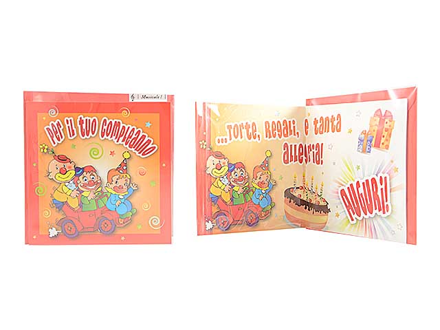 Biglietto musicale compleanno