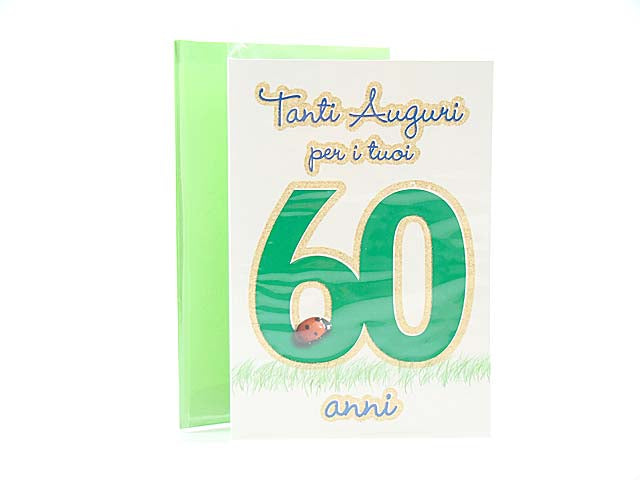Biglietto auguri 60 anni