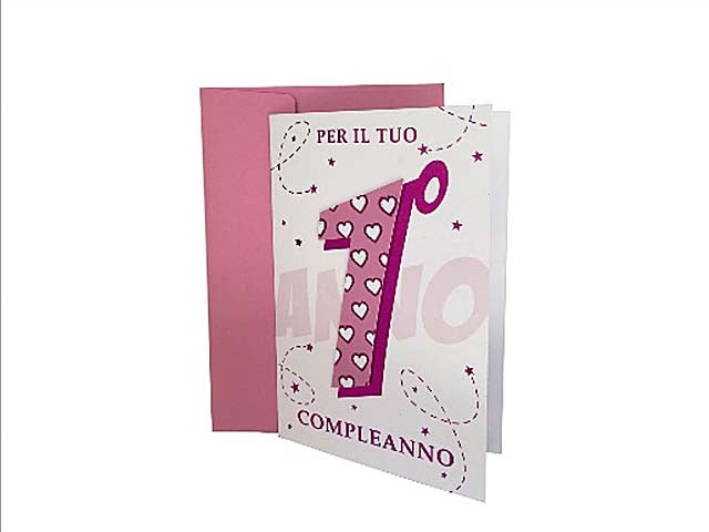 Biglietto auguri 1 compleanno