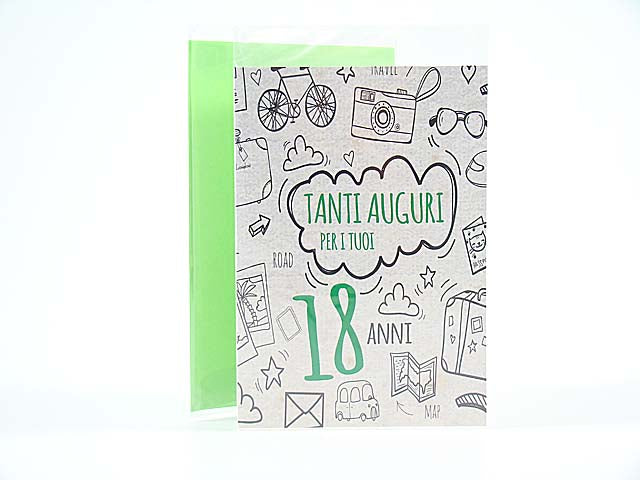 Biglietto auguri 18esimo