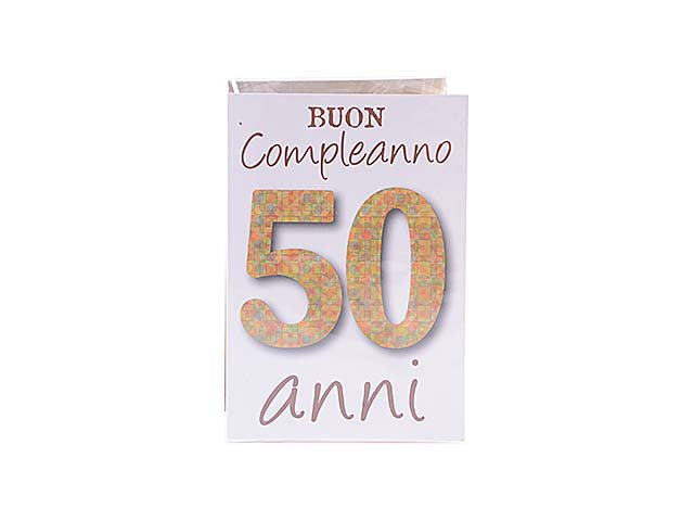Biglietto auguri 50 anni