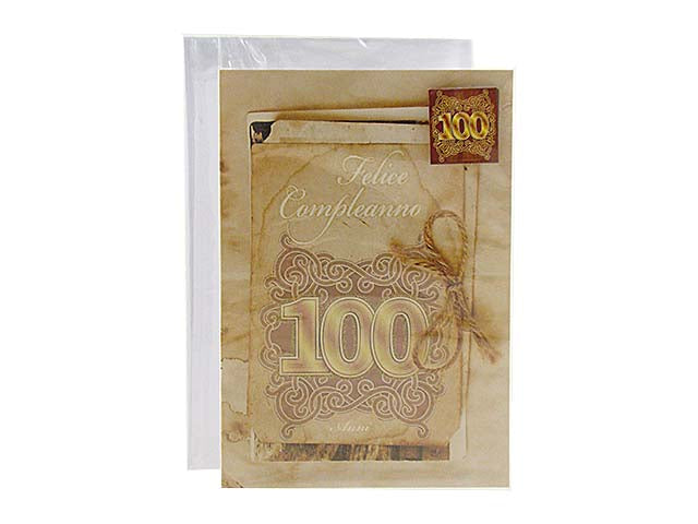Biglietto auguri 100 anni