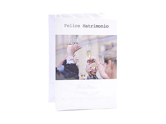 Biglietto augurale per matrimonio