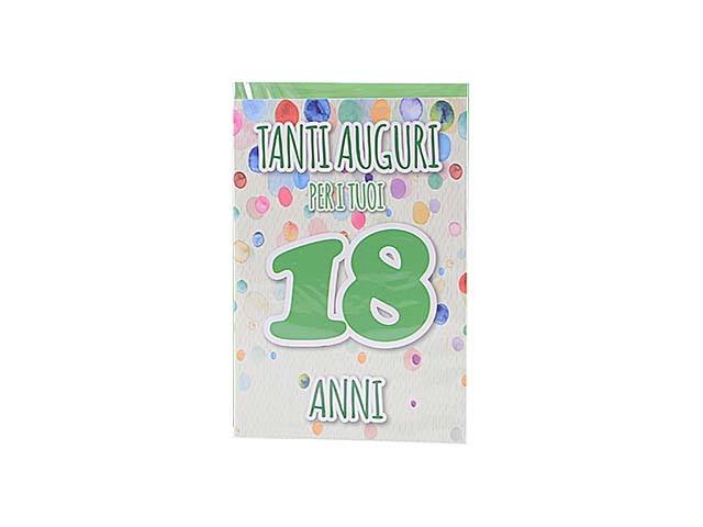 Biglietto auguri 18 anni