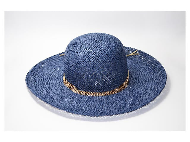 cappello mare blu in paglia