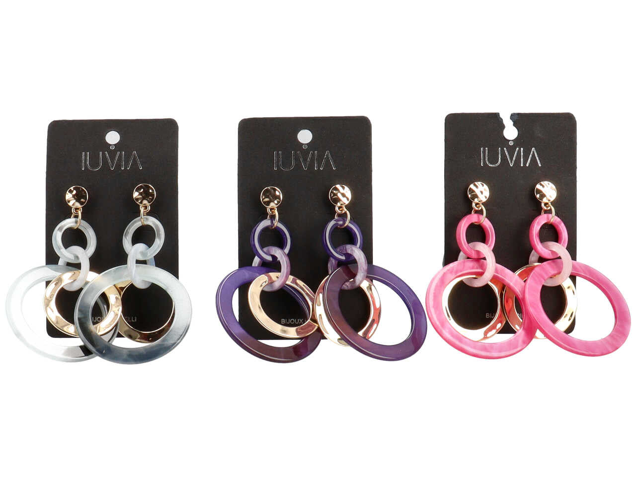 Orecchini pendolo multicerchio 276055