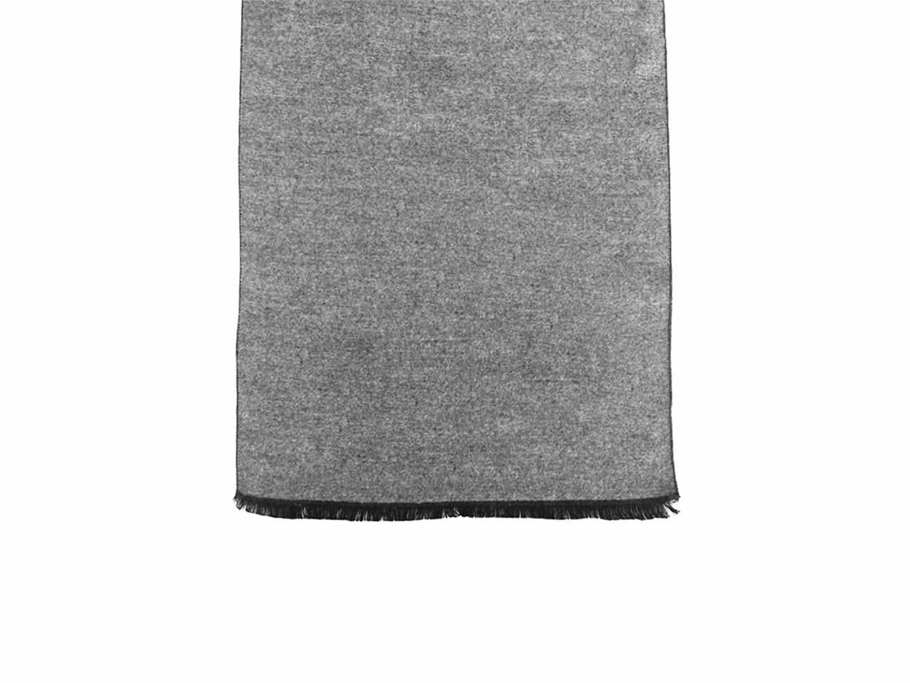 Sciarpa uomo grigio chiaro / grigio scuro 30x180cm double face