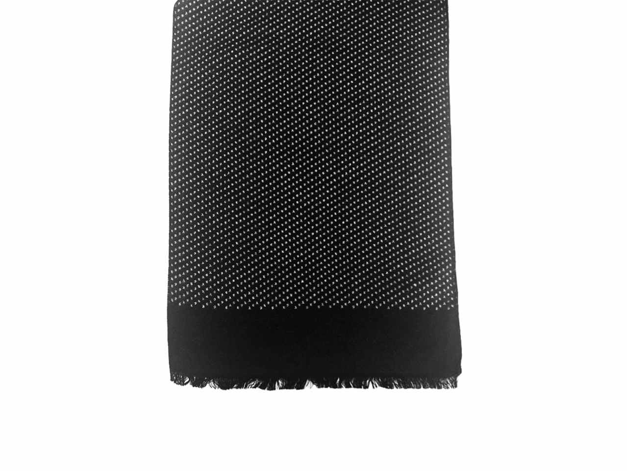 Sciarpa uomo nera 30x180cm a pois piccoli