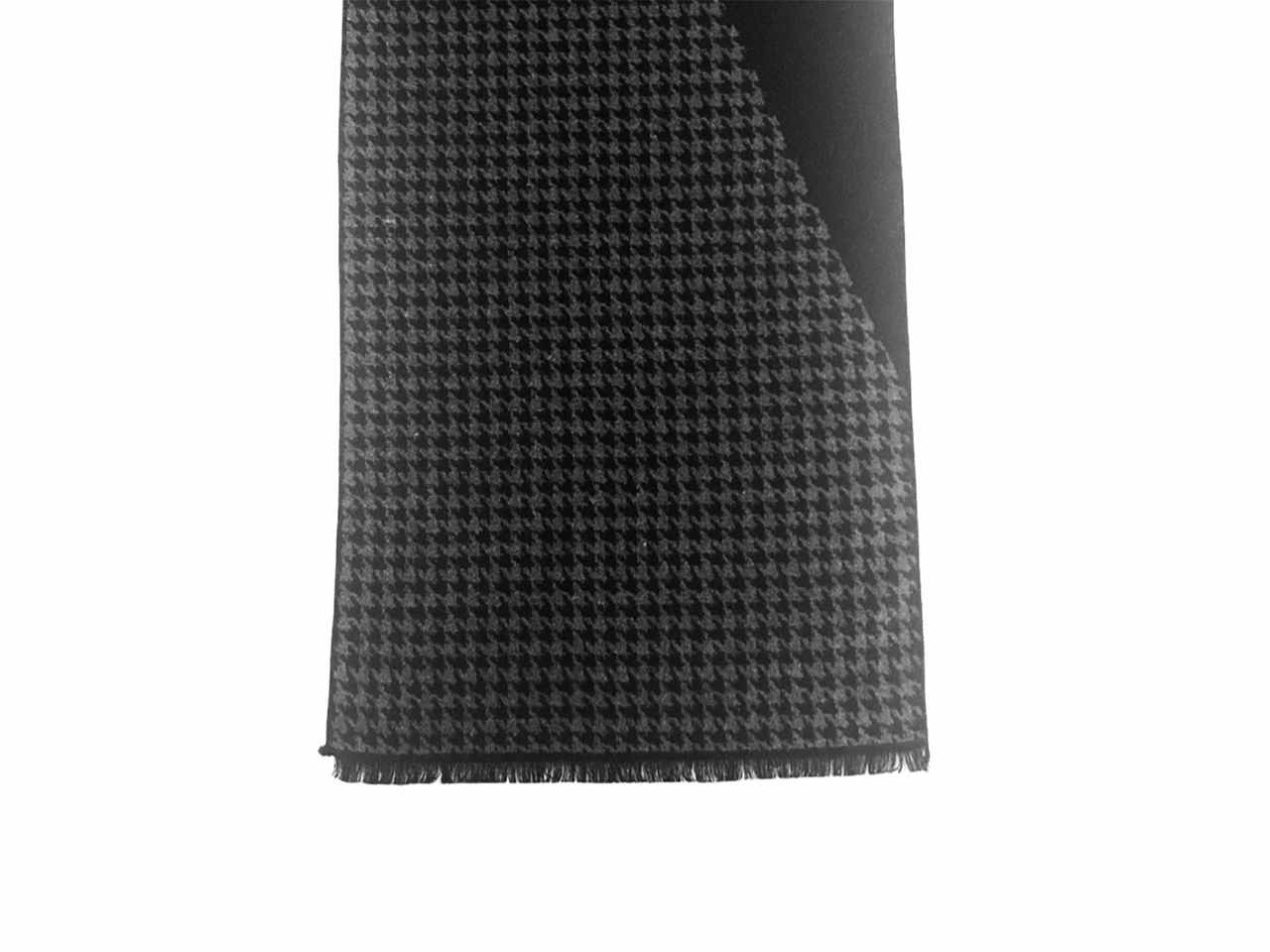 Sciarpa uomo grigia 30x180cm a pois grandi