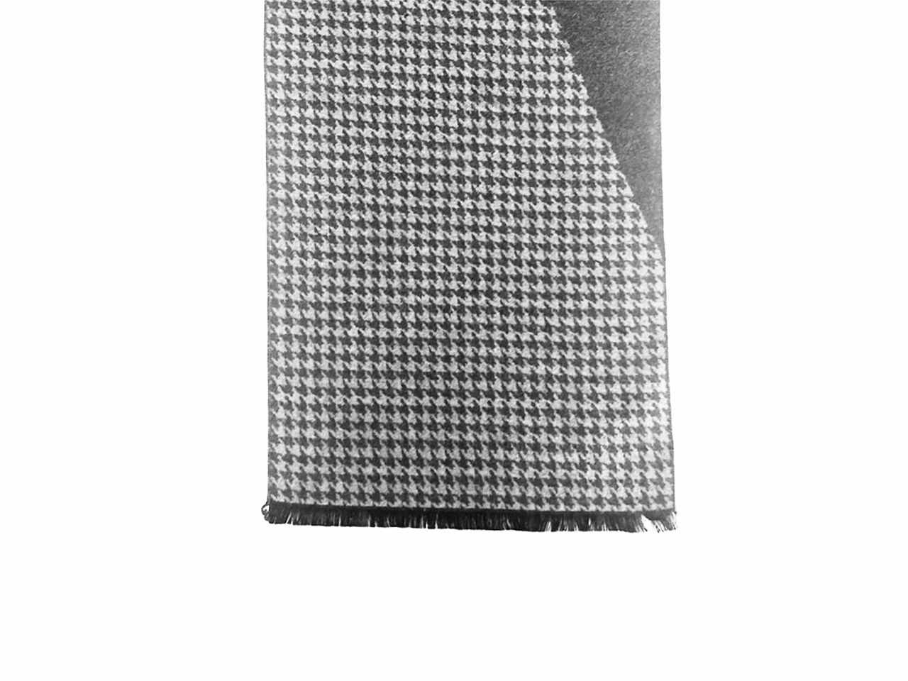 Sciarpa uomo grigia 30x180cm a pois grandi