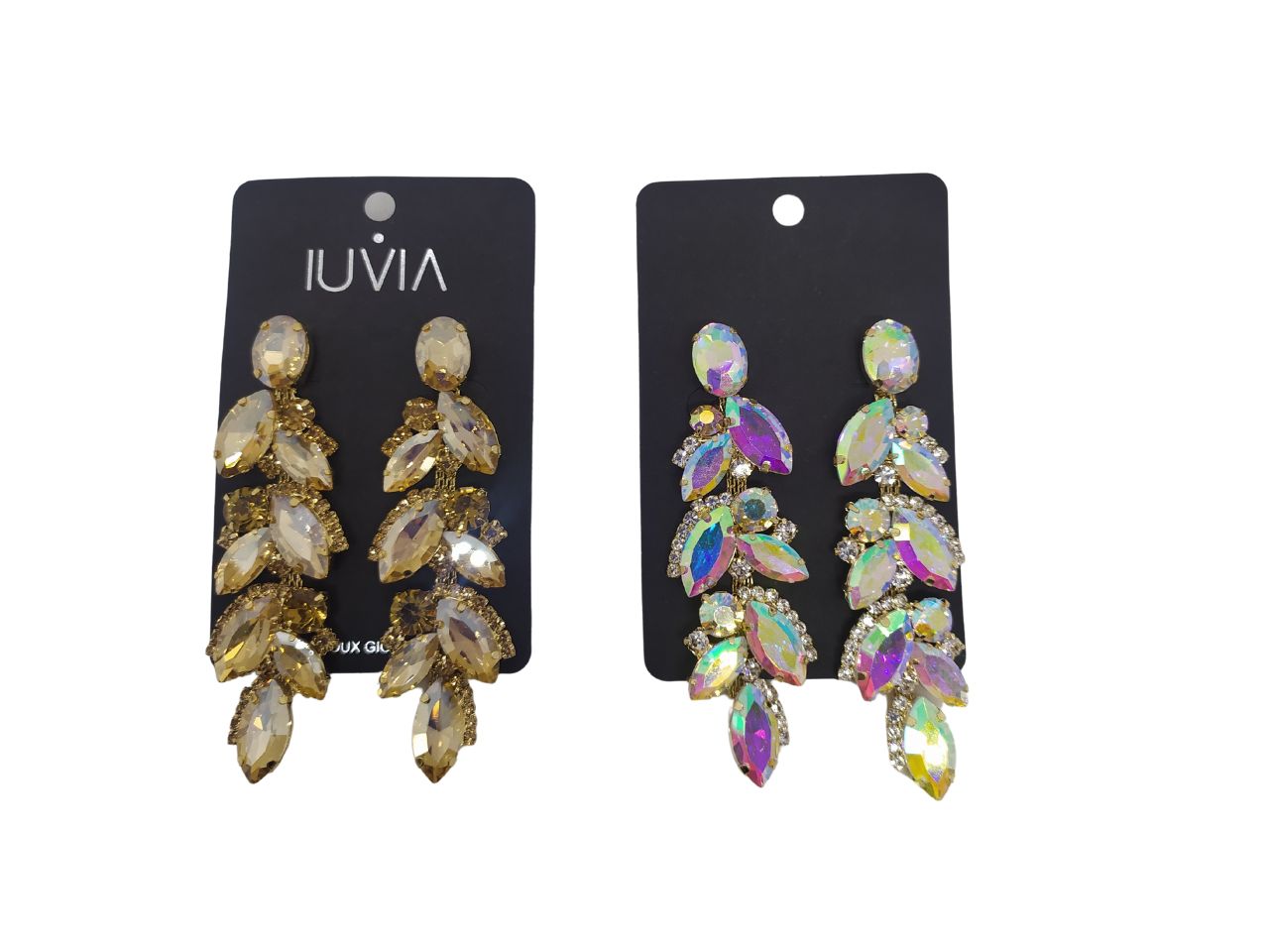 Orecchini con navette e strass