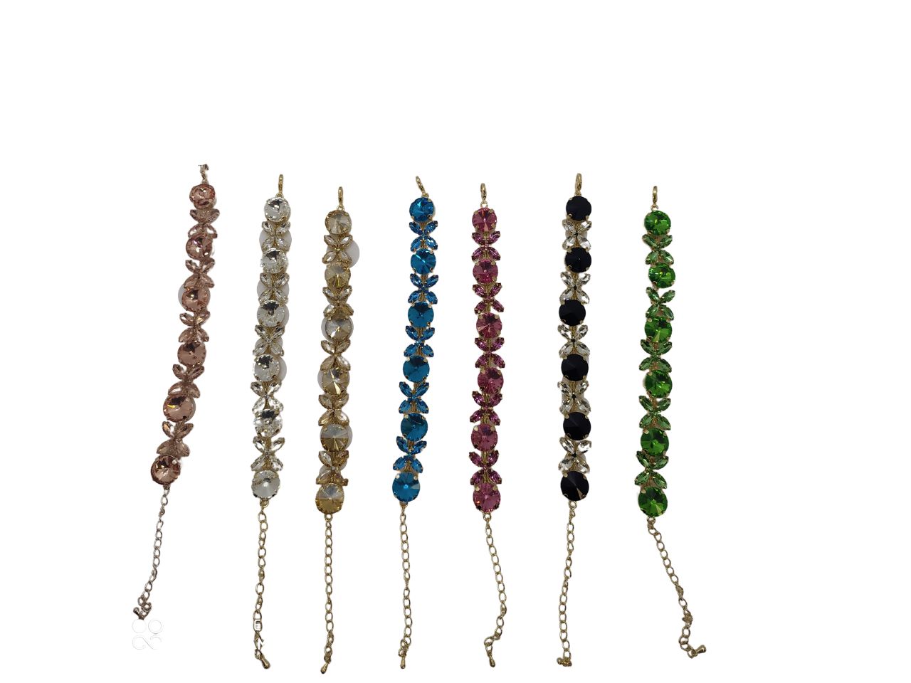 Bracciali con pietre e strass
