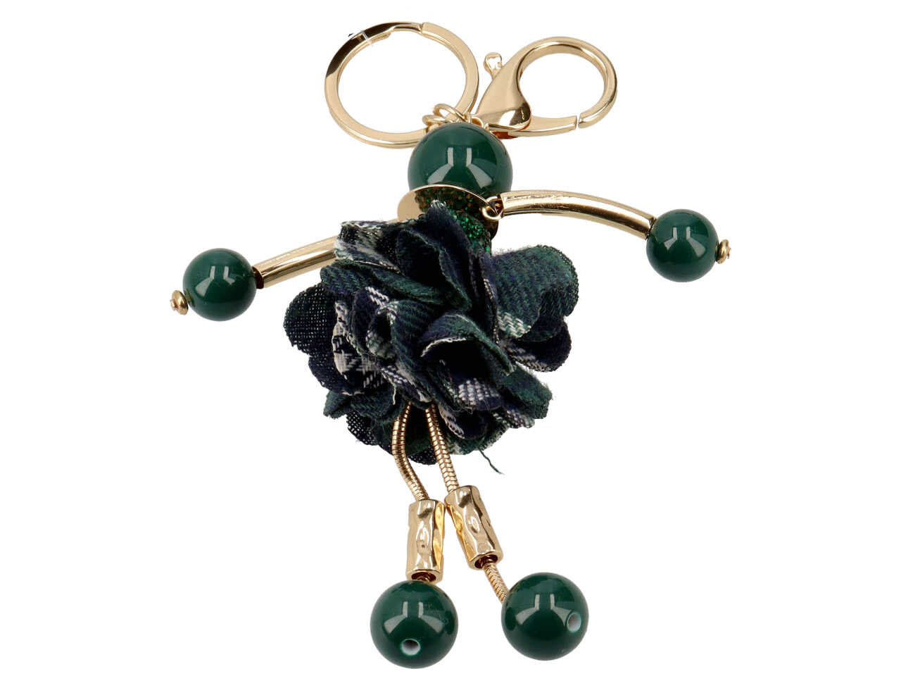 portachiavi bambola con strass