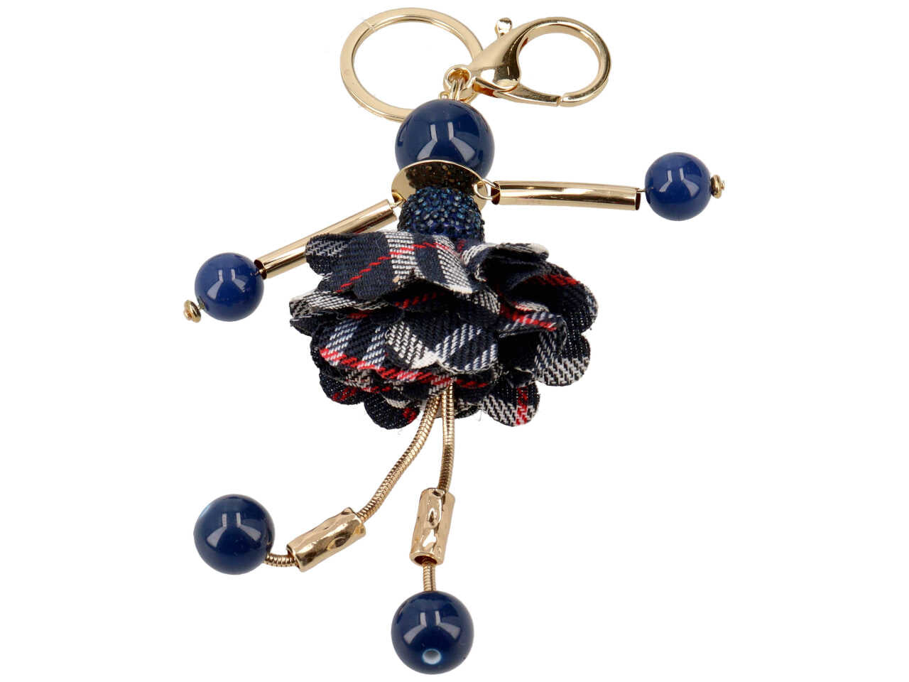 portachiavi bambola con strass