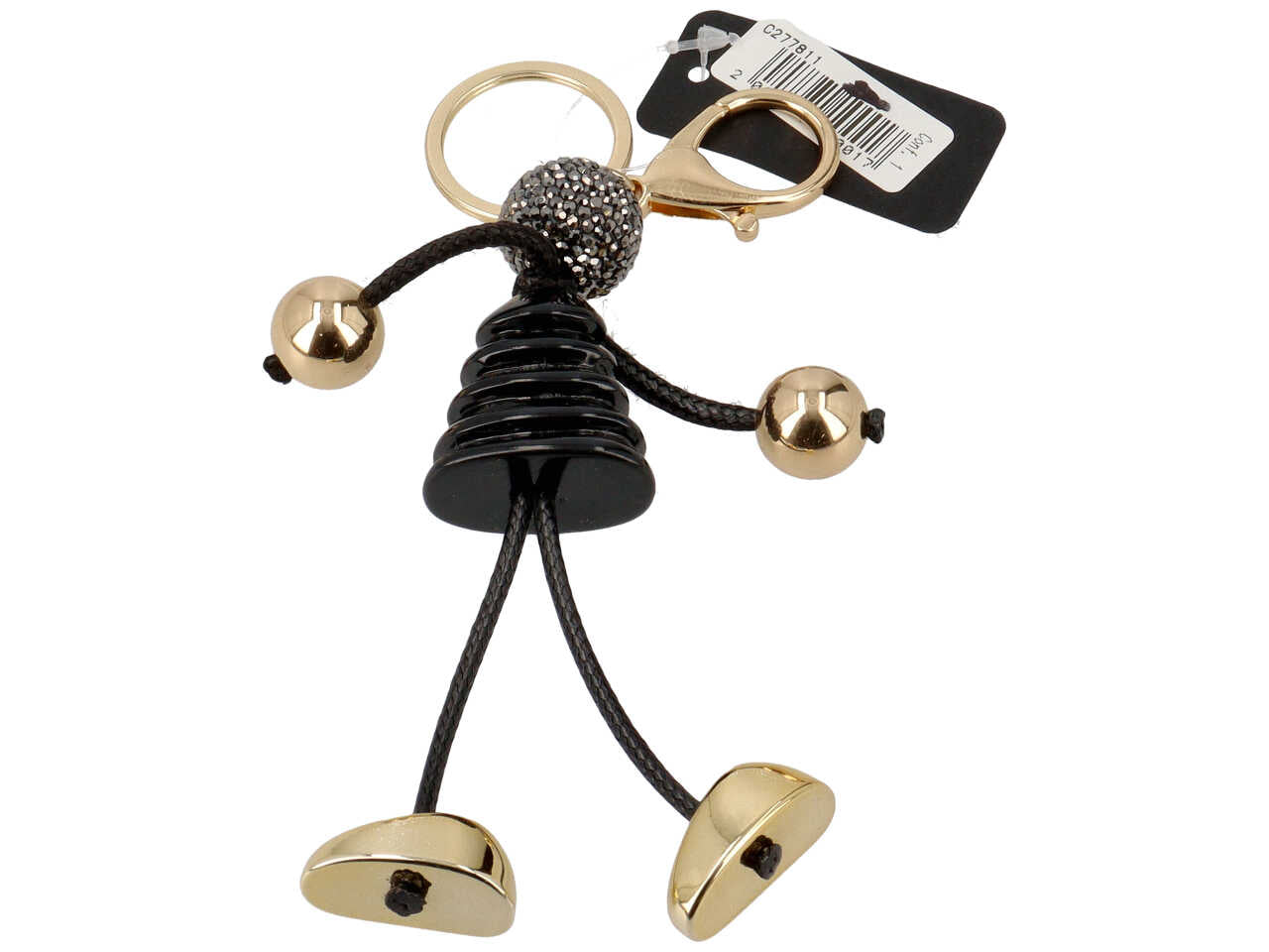 portachiavi bambolina con strass