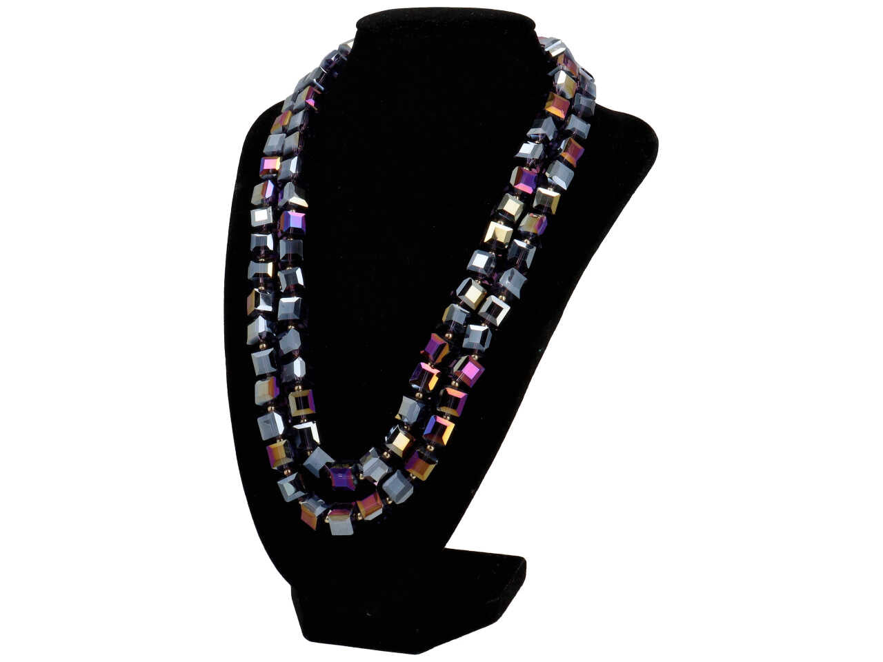 Collana corta doppio giro cube