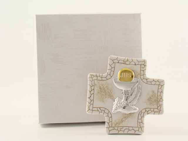 croce letizia comunione 11x11cm be16666