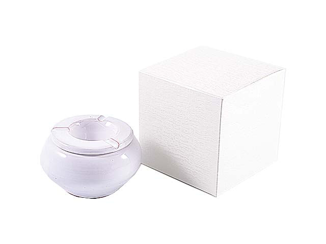 Posacenere bianco pic. artigianale 10x10