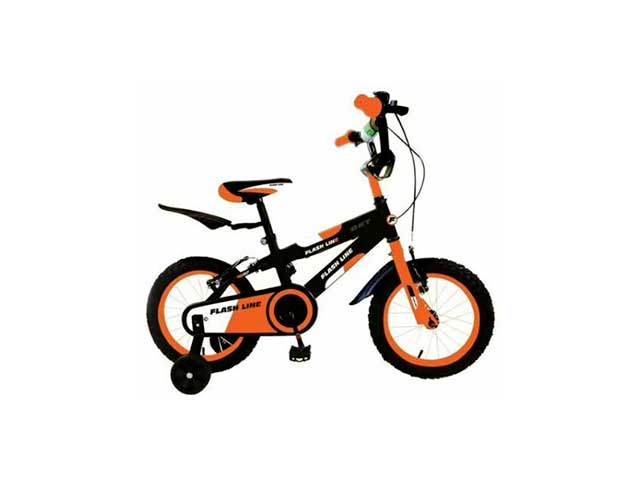 Bicicletta 12 bimbo flash line arancio fla12