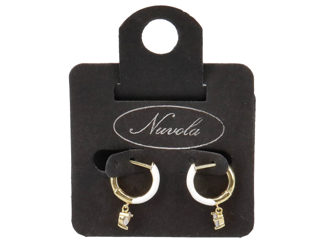 cerchio ottone 10mm c/zircone pendente