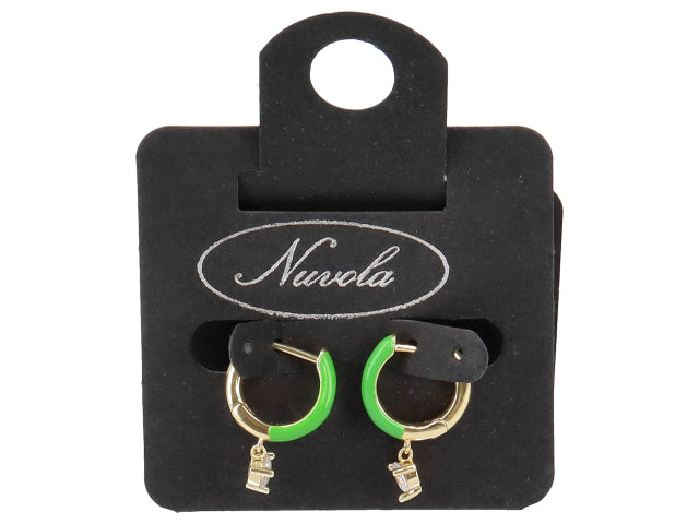 cerchio ottone 10mm c/zircone pendente