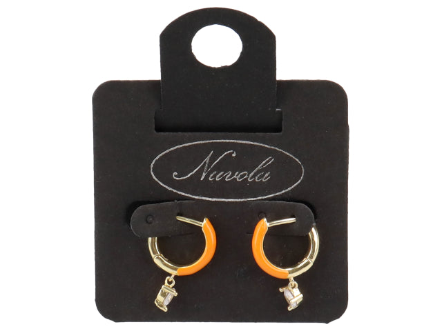 cerchio ottone 10mm c/zircone pendente