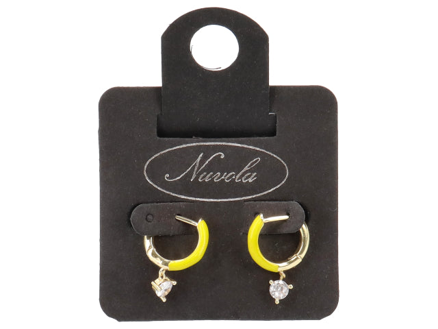 cerchio ottone 10mm c/zircone pendente