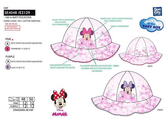 cappello mare minnie