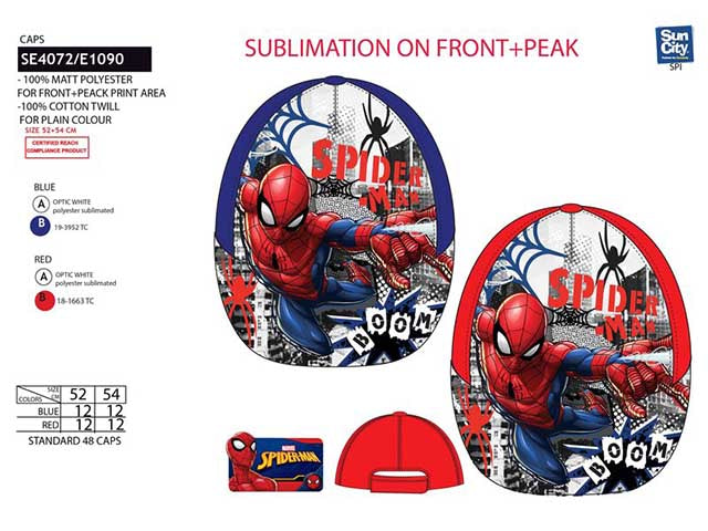 cappello mare spiderman