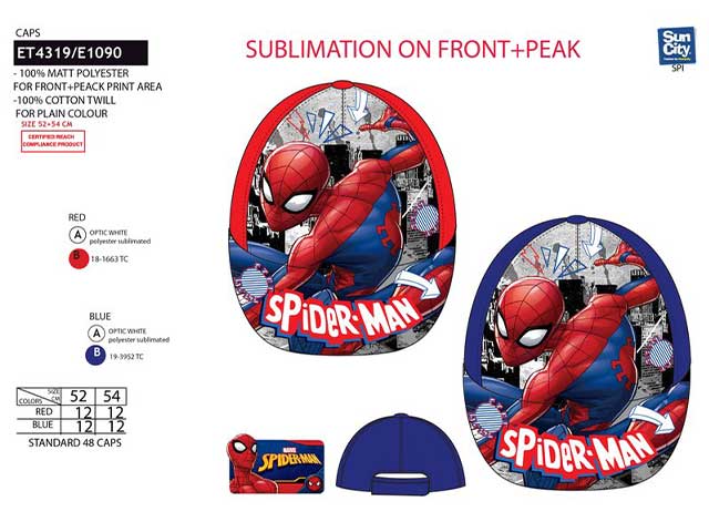 cappello mare spiderman