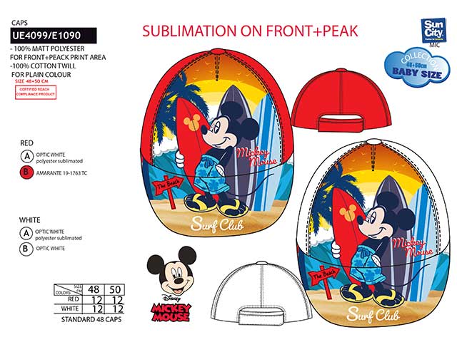 cappello mare mickey taglia 48-50
