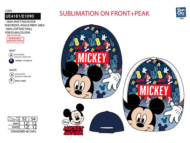 cappello mare mickey taglia 52-54