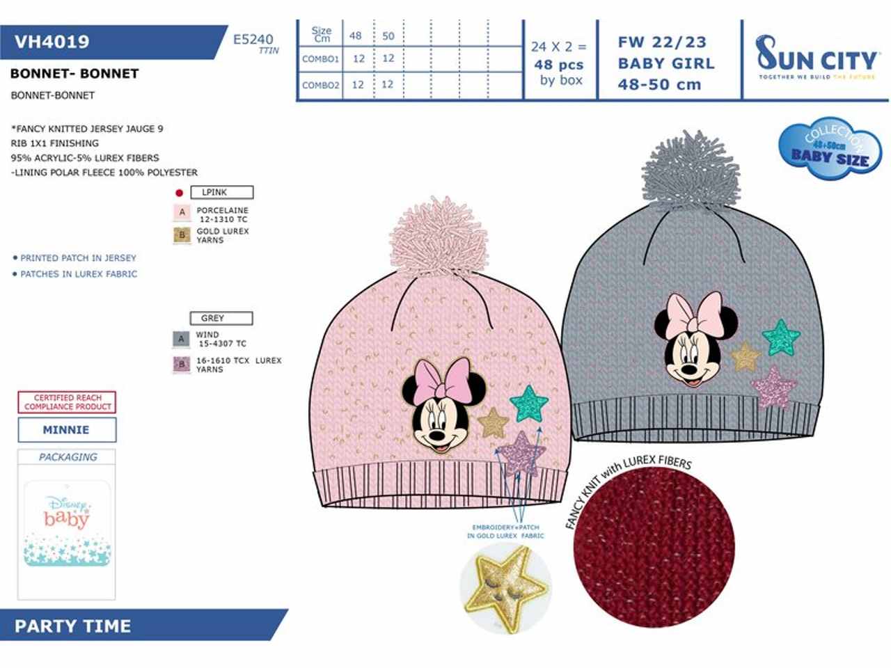 Minnie cappello taglia 48-50