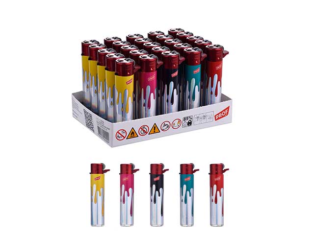 Accendino paint 25 pezzi flint rosso 40009902