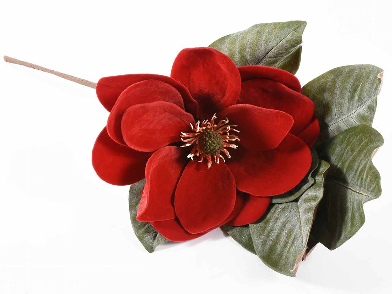 Ramo magnolia 76cm rosso