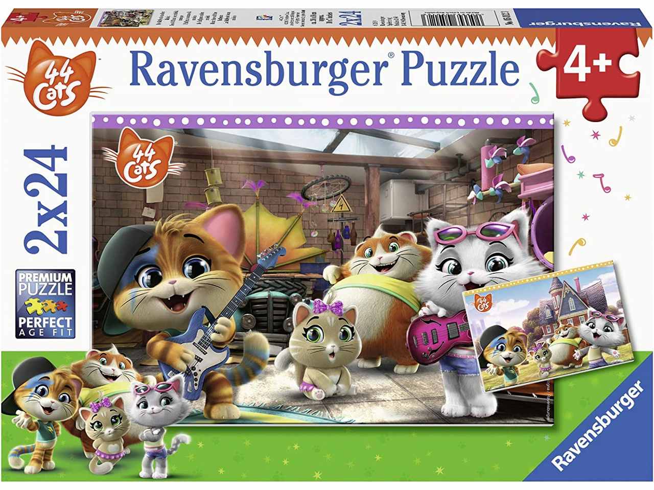 Puzzle 2x24 pezzi 44 gatti 05012 3