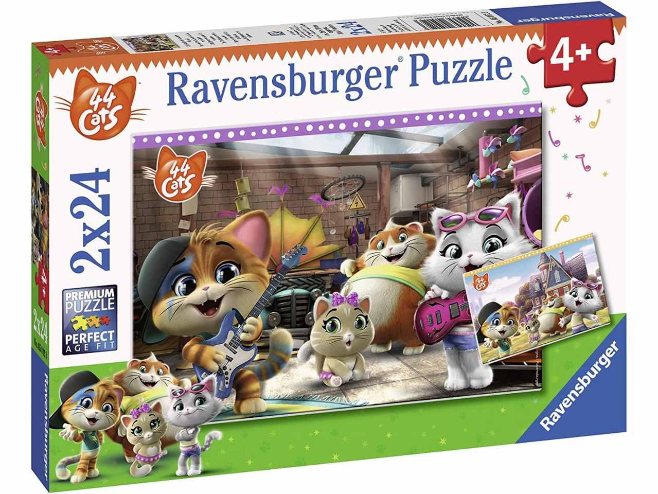 Puzzle 2x24 pezzi 44 gatti 05012 3