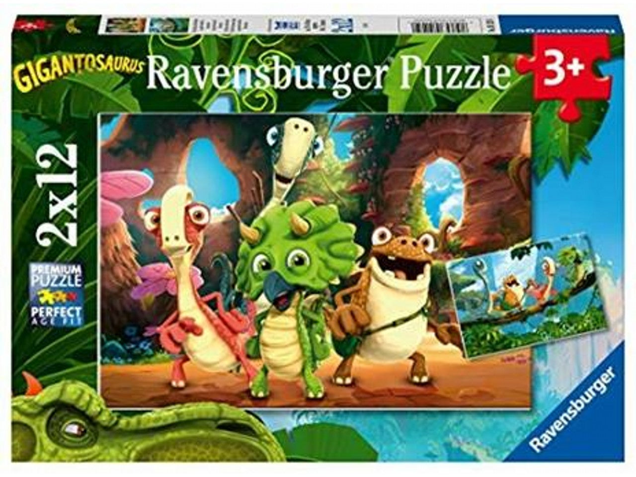 Puzzle 2x12 pezzi gigantosaurus 05125 0
