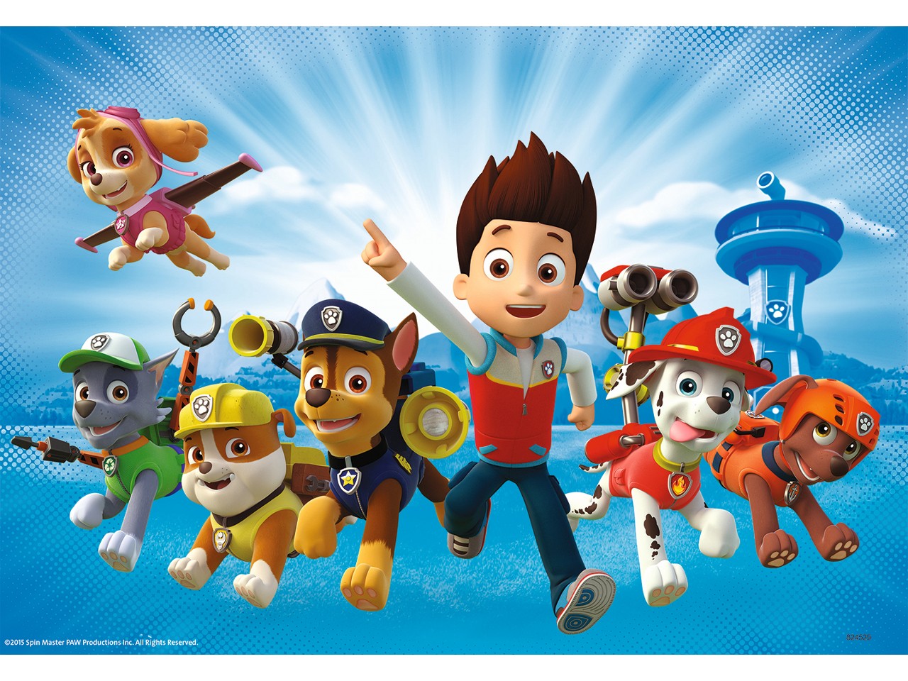 Puzzle 2x12 pezzi paw patrol 07586 7
