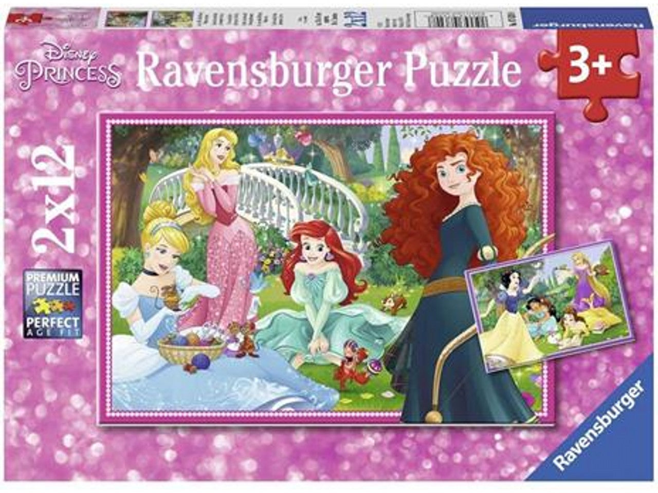 Puzzle 2x12pz disney princess 07620 8
