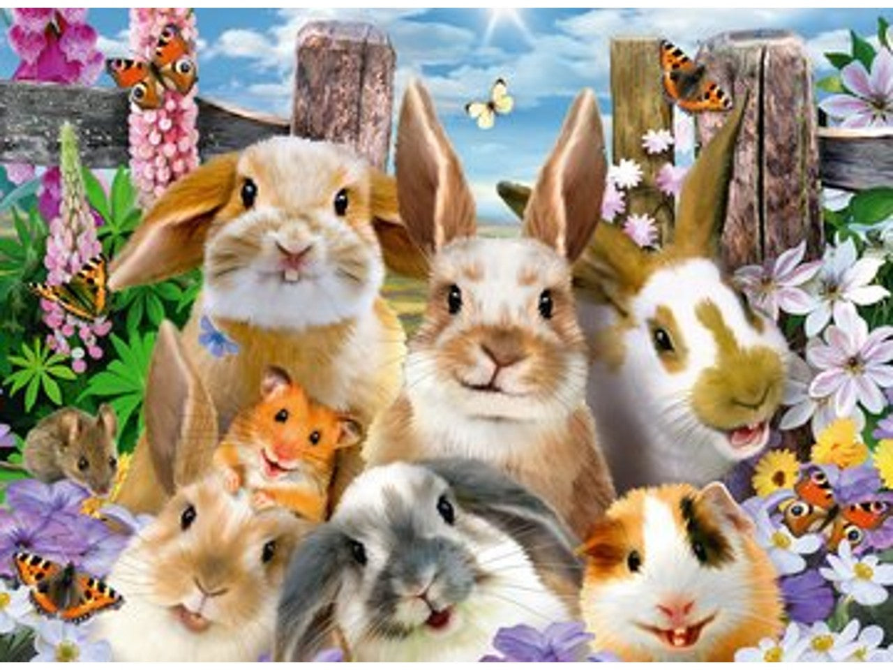Puzzle 100 pezziselfie di conigl.xxl10949 4