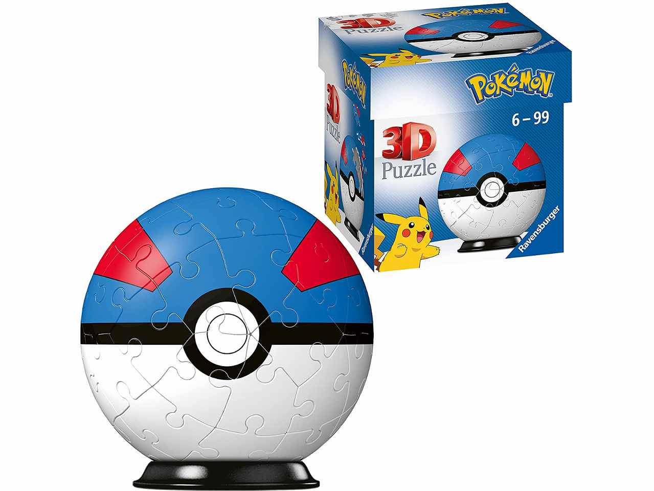 Puzzleball 3d pokeball blu 11265 4