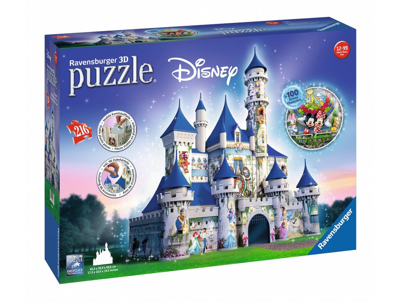 Puzzle 3d 216 pezzi fantasy castle 12587$