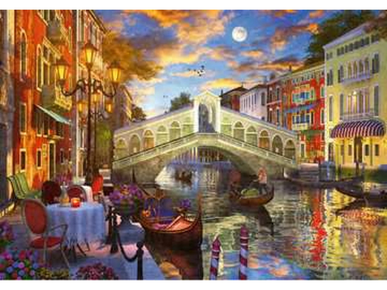 Puzzle 1000pz tramonto sul punto di rial 15286