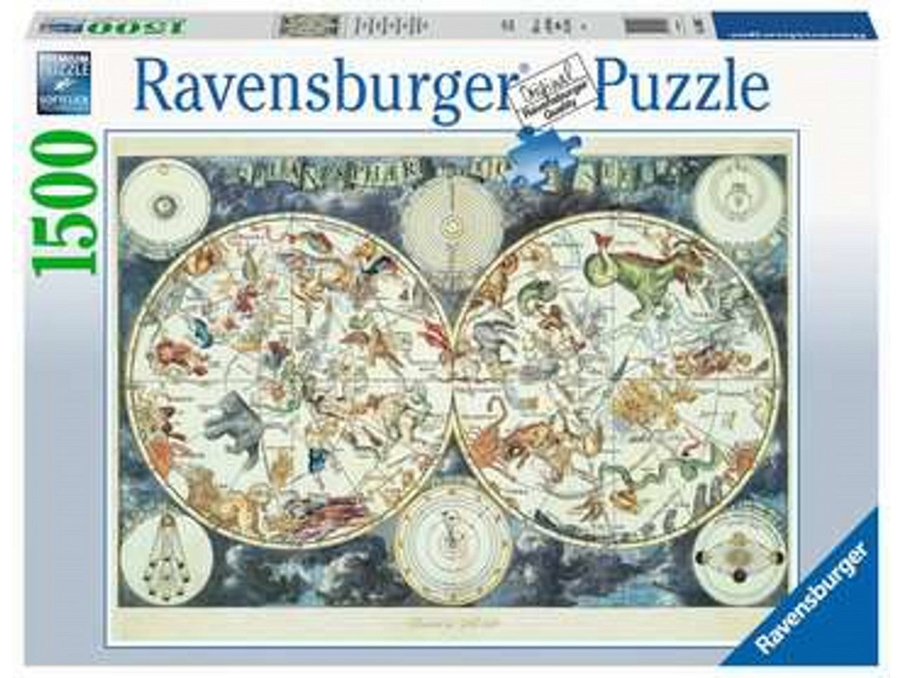 Puzzle 1500 pezzi mappa del mondo 16003 7