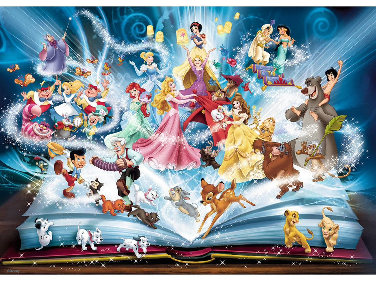 puzzle 1500pz libro delle fiabe disney