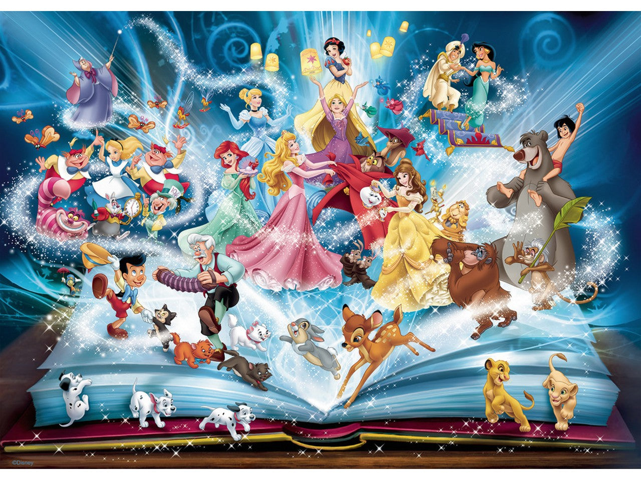 puzzle 1500pz libro delle fiabe disney